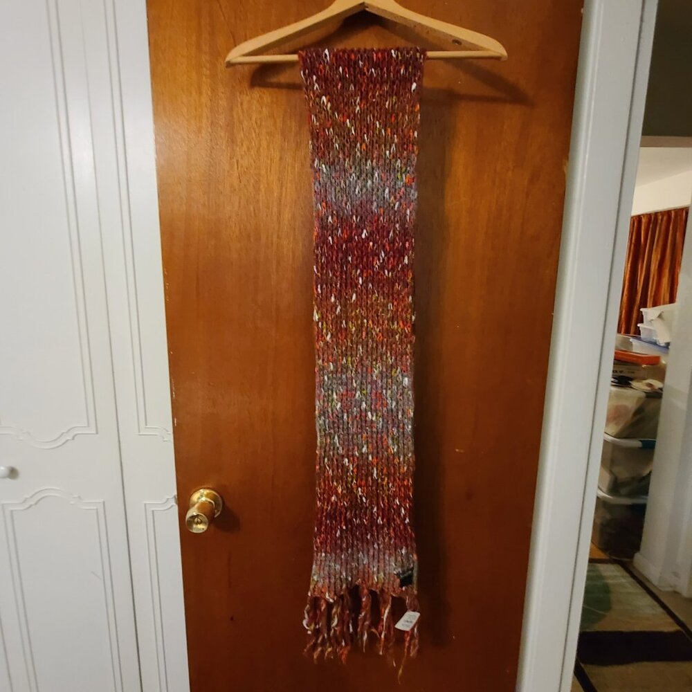 Neiman Marcus Ladies Long Scarf With Fringe